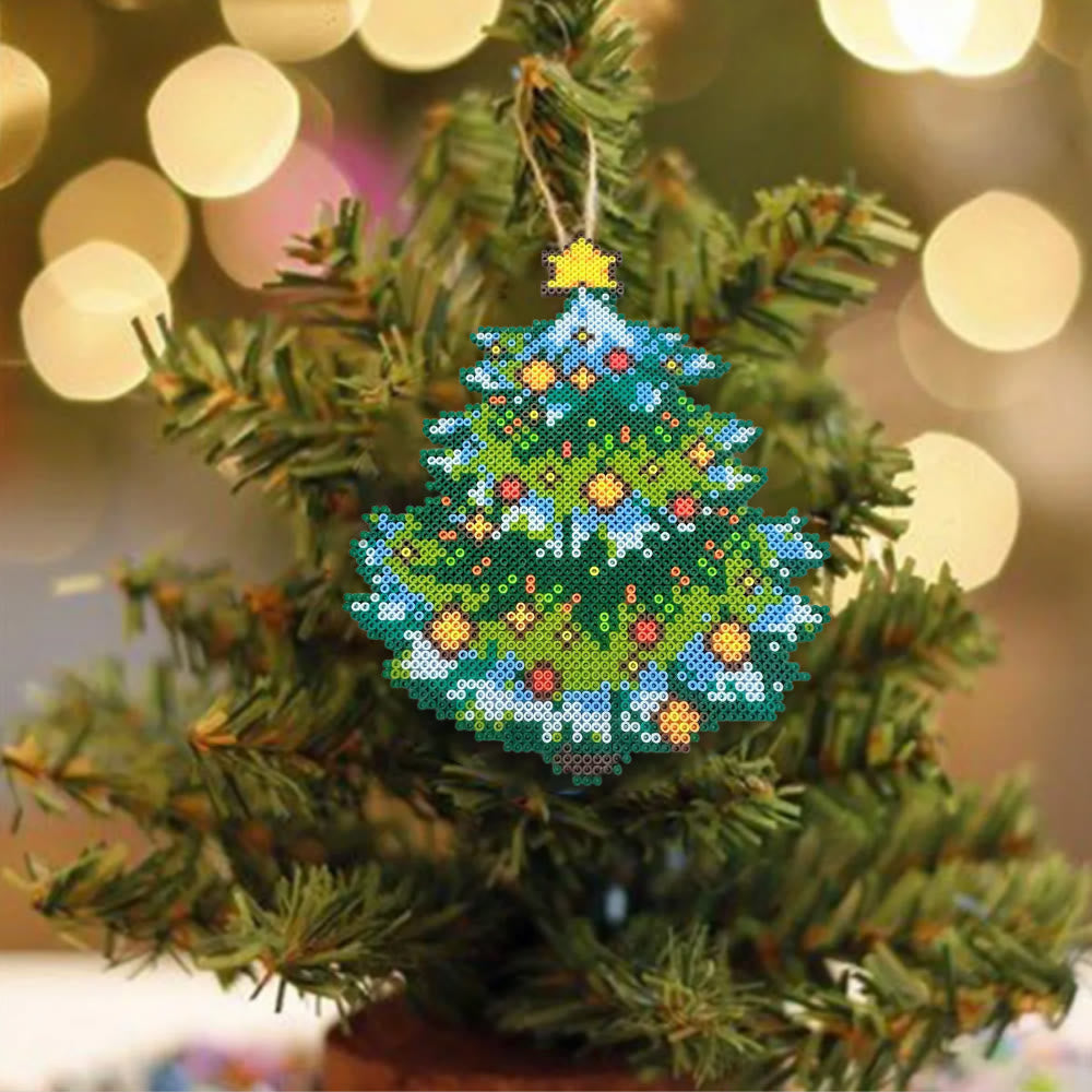 Rubbyoo Perler Beads Kit - Shiny Christmas Tree | Simple Handmade Craft | Holiday Celebration Art  - image 8