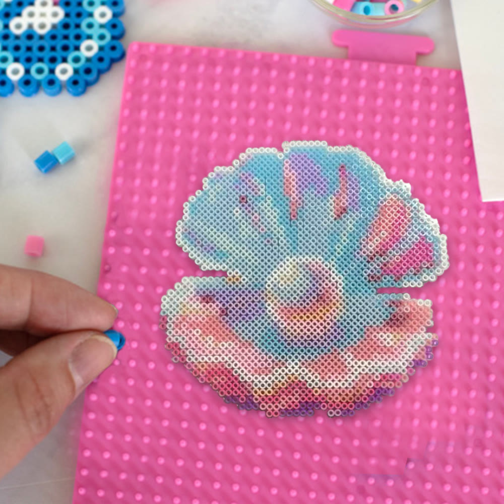 Rubbyoo Perler Beads Kit - Pearl Shell | Christmas Tree Ornament | Diy Handmade Set For Beginner - image 2