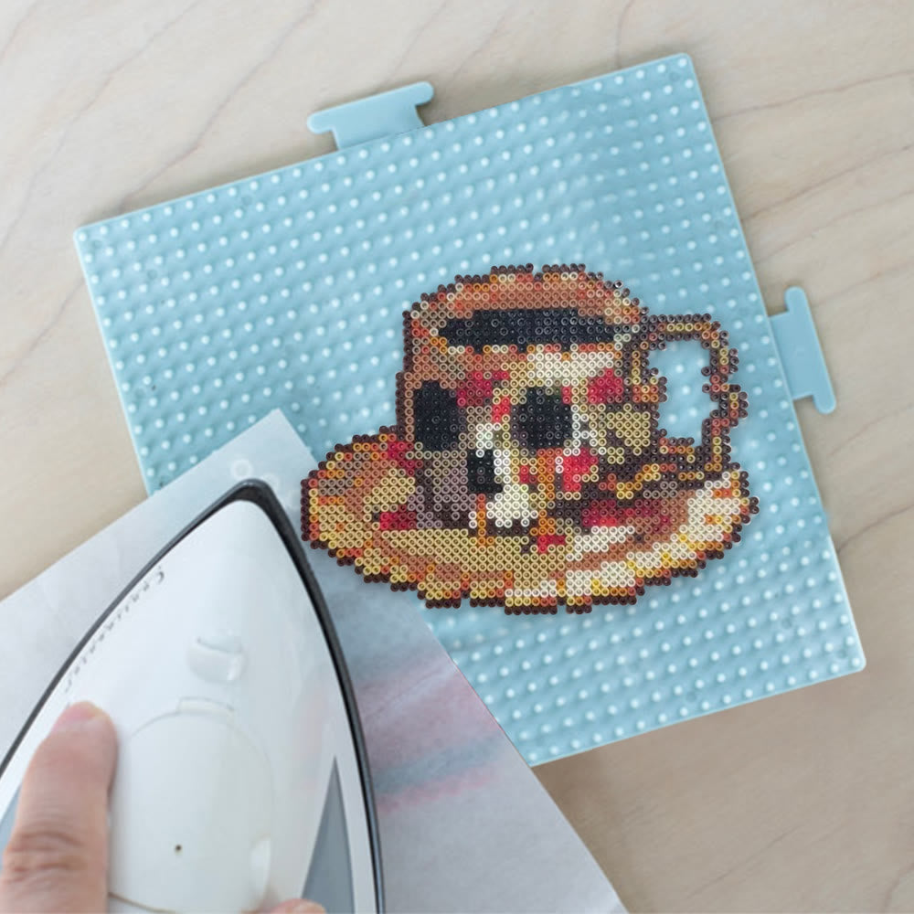 Rubbyoo Perler Beads Kit - Coffee Skull | Unique Pixel Coaster | Diy Desk Decoration - image 5