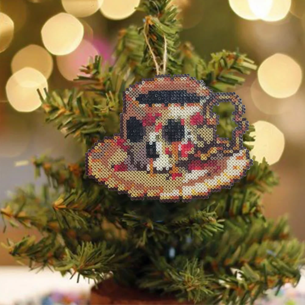 Rubbyoo Perler Beads Kit - Coffee Skull | Unique Pixel Coaster | Diy Desk Decoration - image 8