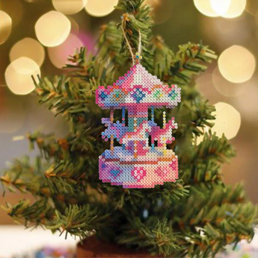 Rubbyoo Perler Beads Kit - Fantasy Carousel | Special Gift Idea | Perfect Handicraft For Kid - image 4