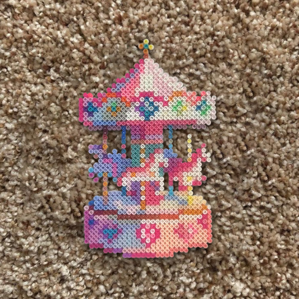 Rubbyoo Perler Beads Kit - Fantasy Carousel | Special Gift Idea | Perfect Handicraft For Kid - image 9