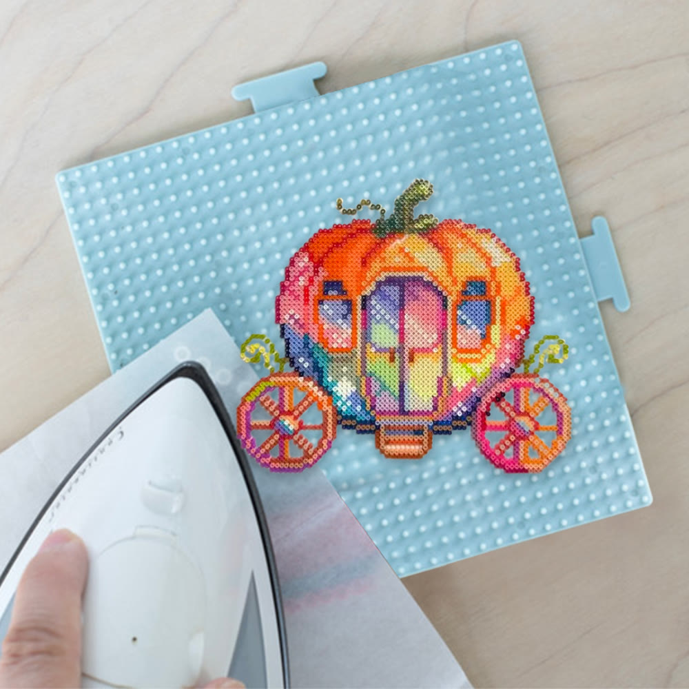 Rubbyoo Perler Beads Kit - Magic Pumpkin Carriage | Nice Handmade Craft | Diy Holiday Decor - image 7