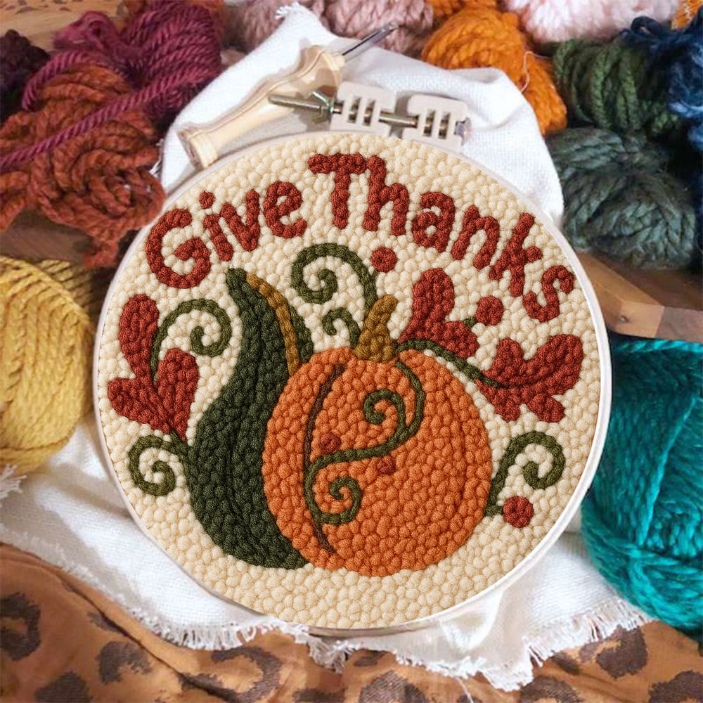 Give Thanks Punch Needle Kit – Cozy Diy Craft Project | Perfect Home Decor - image 7