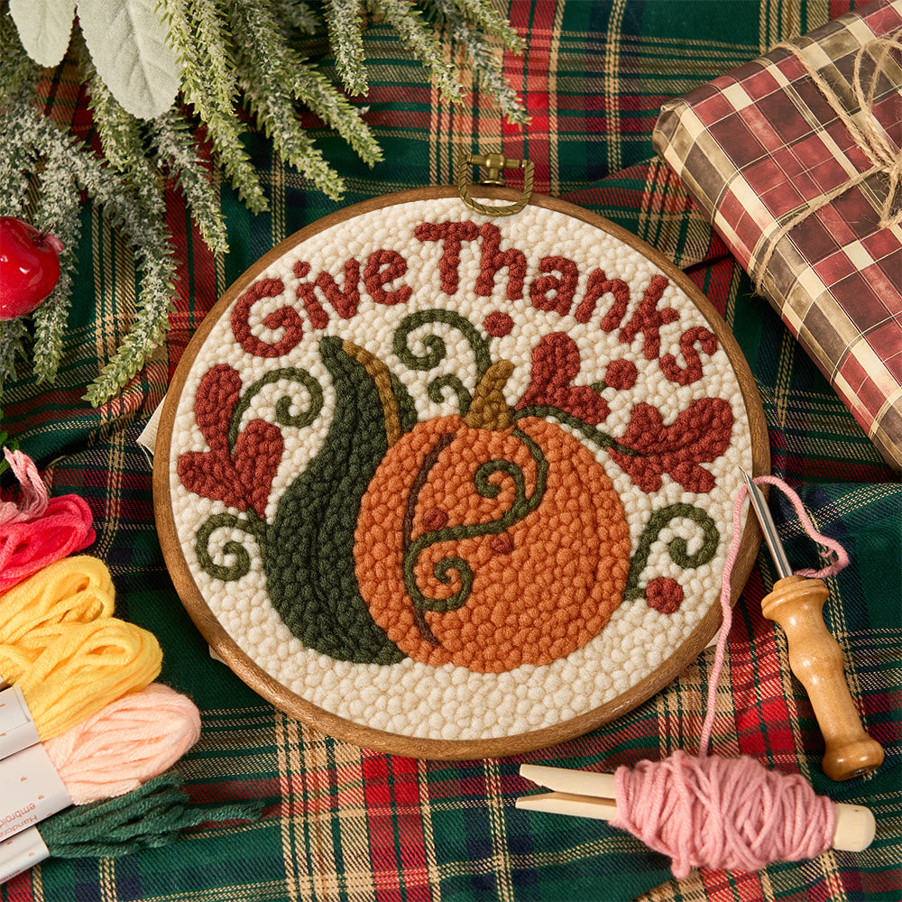Give Thanks Punch Needle Kit – Cozy Diy Craft Project | Perfect Home Decor - image 11