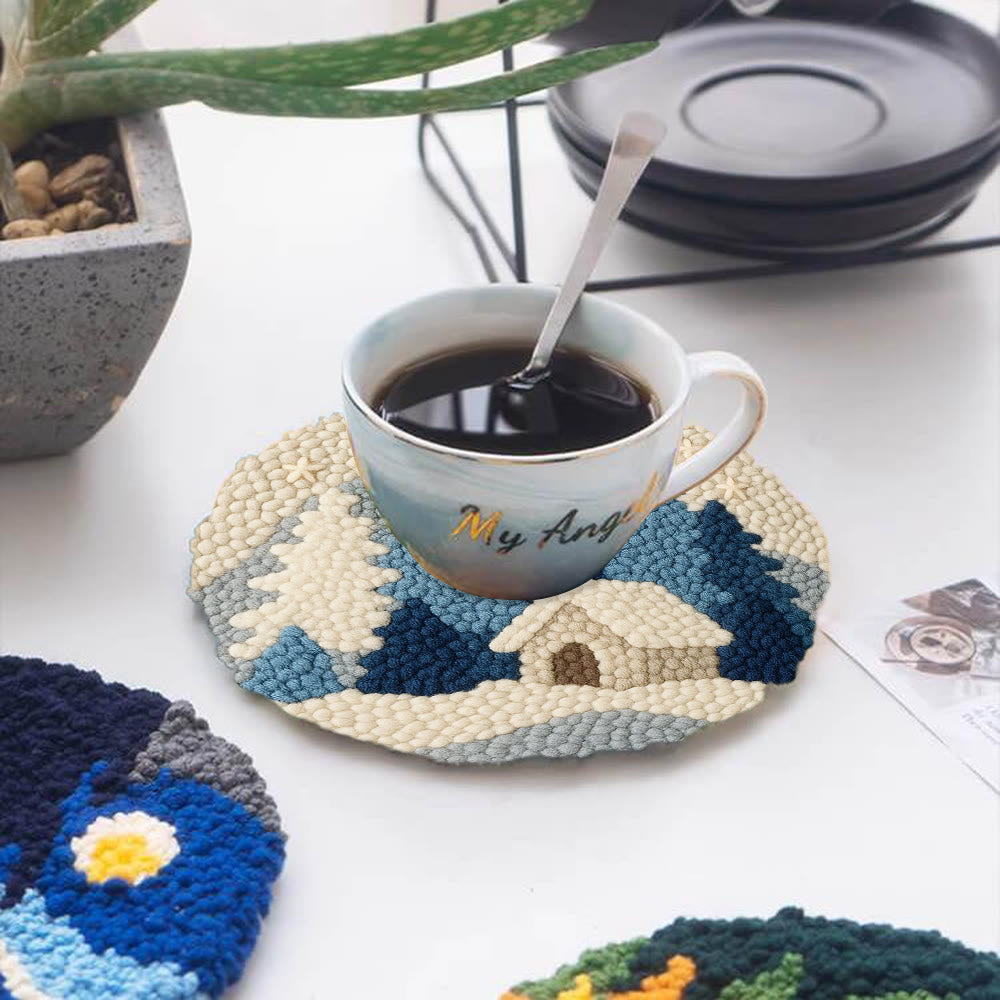 Winter Cabin Punch Needle Kit – Beginner Diy | Perfect Winter Home Hanging - image 4