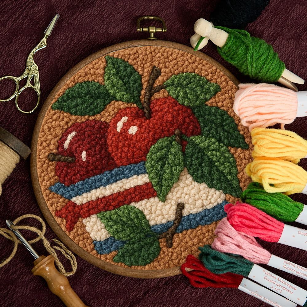 Apple Harvest Punch Needle Kit – Beginner Project | Thoughtful Handmade Gift Idea - image 10