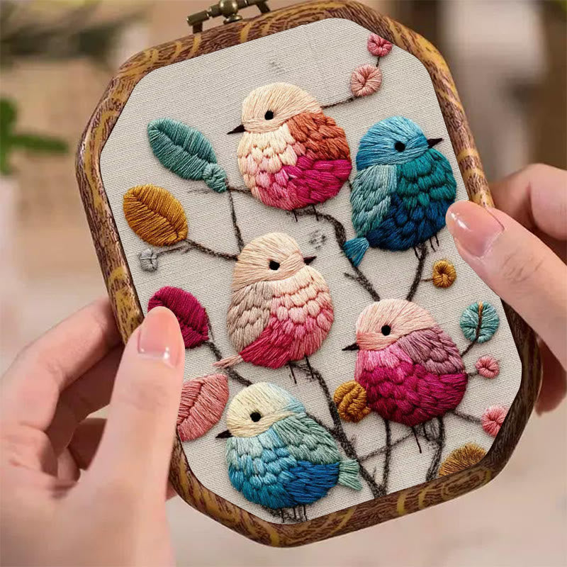 Rubbyoo Embroidery Kit - Lovely Birds | Diy Handmade Stitchwork | Perfect For Wall Hanging - image 5