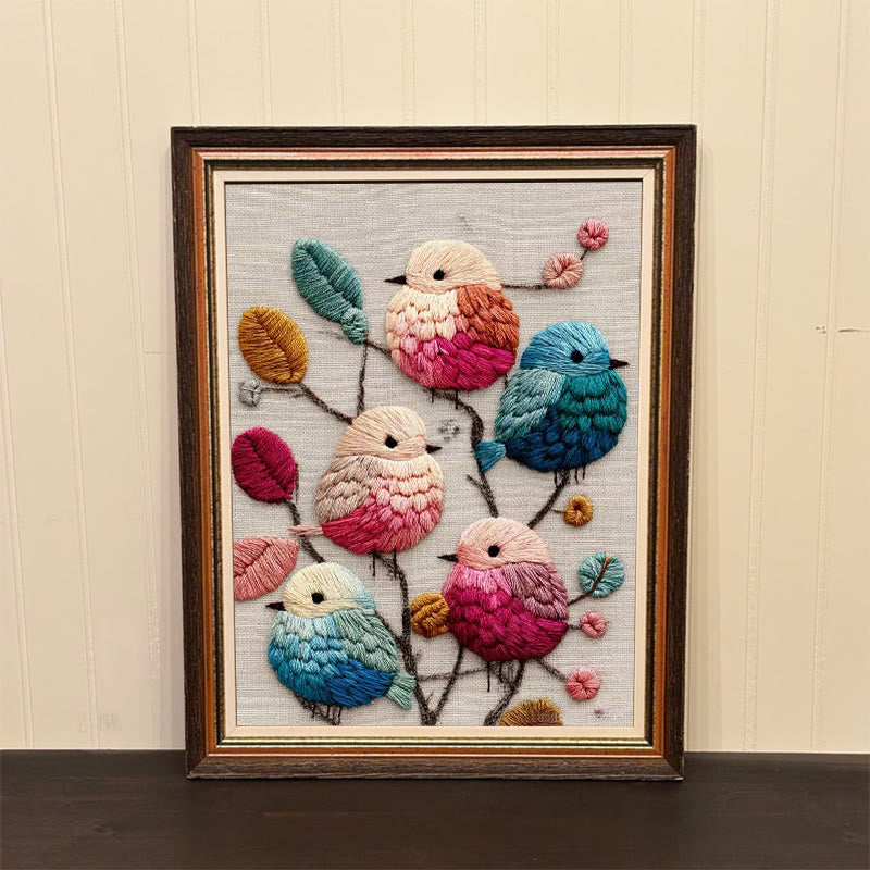 Rubbyoo Embroidery Kit - Lovely Birds | Diy Handmade Stitchwork | Perfect For Wall Hanging - image 7