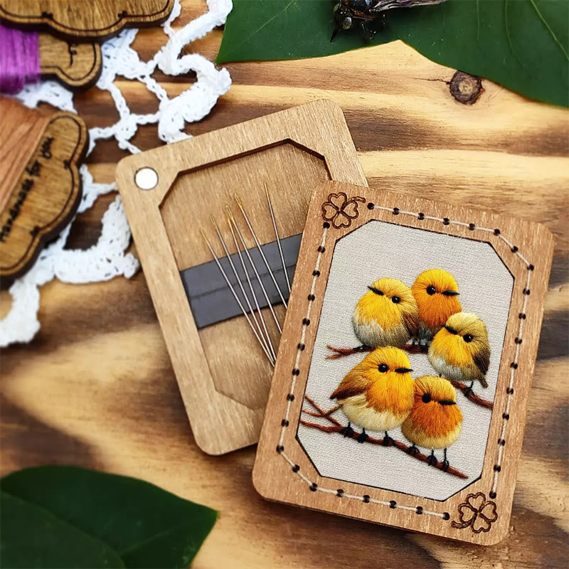 Rubbyoo Embroidery Kit - Yellow Birds On Branch | Unique Embroidery Art | Diy Holiday Gift - image 3