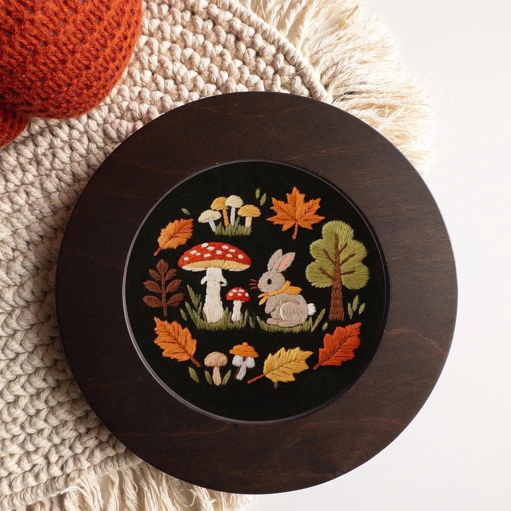 Rubbyoo Embroidery Kit - Autumn Plant | Diy Handmade Needlepoint | Nice Art For Stitch Starter - image 6