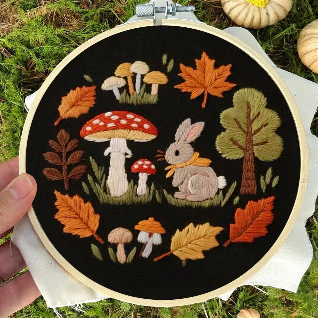 Rubbyoo Embroidery Kit - Autumn Plant | Diy Handmade Needlepoint | Nice Art For Stitch Starter - image 5