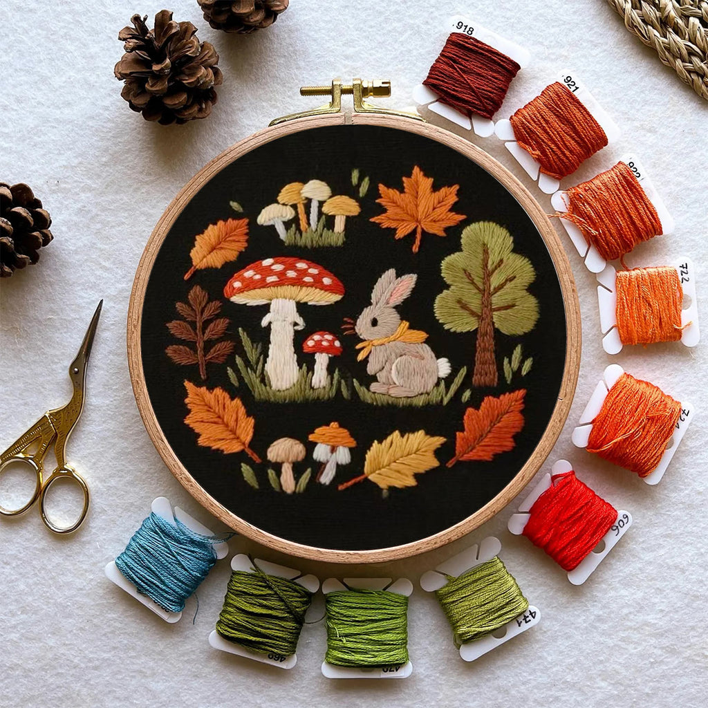 Rubbyoo Embroidery Kit - Autumn Plant | Diy Handmade Needlepoint | Nice Art For Stitch Starter - image 9