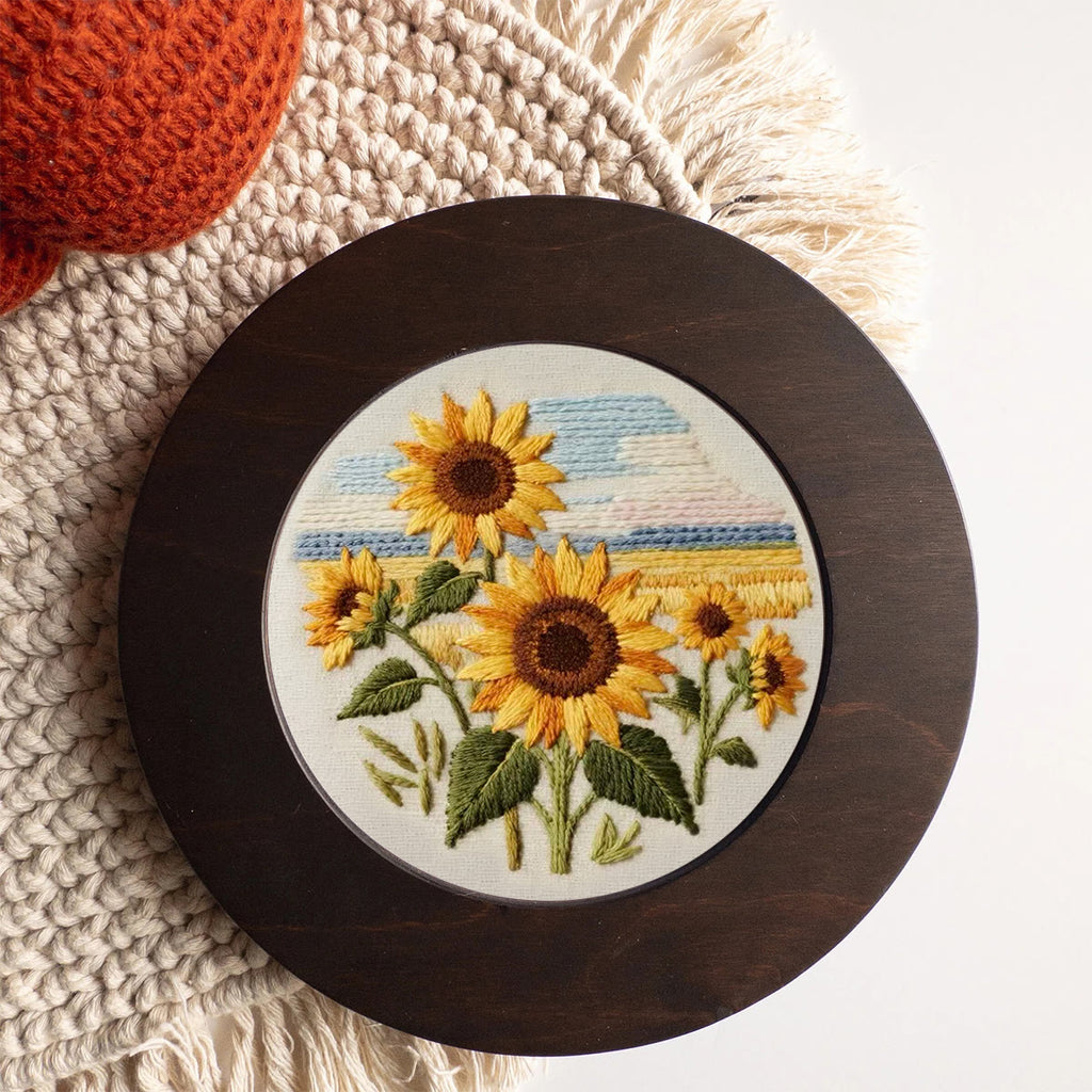 Rubbyoo Embroidery Kit - Seaside Sunflowers | Unique Desk Ornament | Perfect Birthday Gifts - image 6