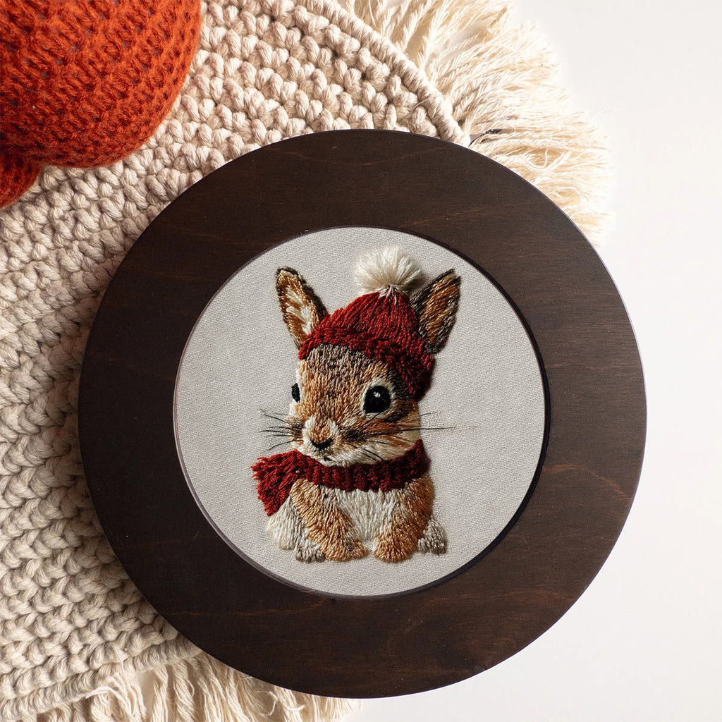 Rubbyoo Embroidery Kit - Christmas Bunny | Cute Animal Carft | Gift For Holiday Decor  - image 3