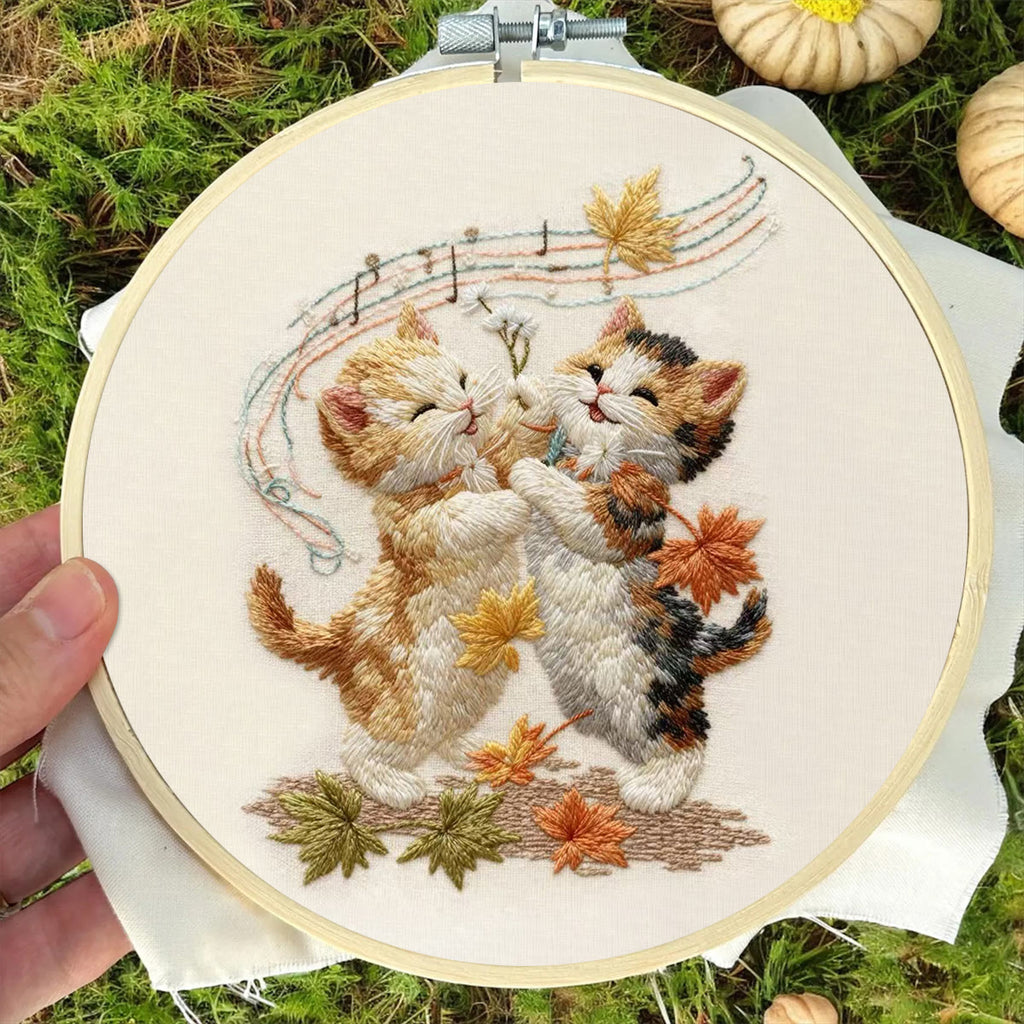 Rubbyoo Embroidery Kit - Adorable Cats | Handmade Animal Craft | Diy Hoop Art - image 7