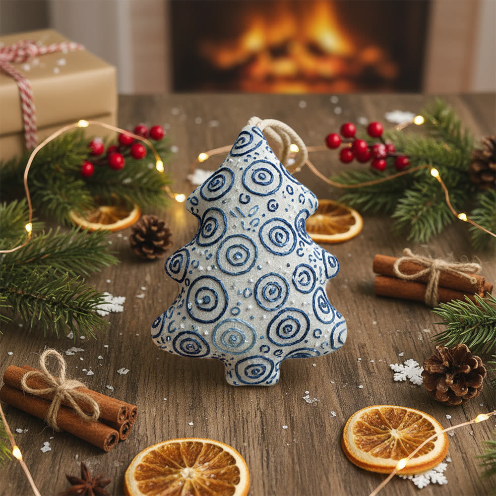 Rubbyoo Tree-shaped Embroidery Kit -  Swirl Pattern Motif | Beginner-friendly Hand Embroidery Bundle | Thoughtful Personalized Gift - image 6