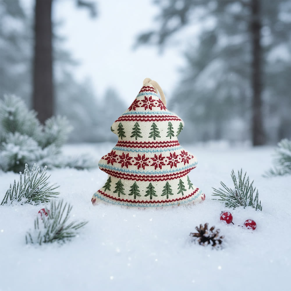 Rubbyoo Tree-shaped Embroidery Kit - Fair Isle Tree Pattern | Beginner-friendly Diy | Home Decor Hanger - image 9