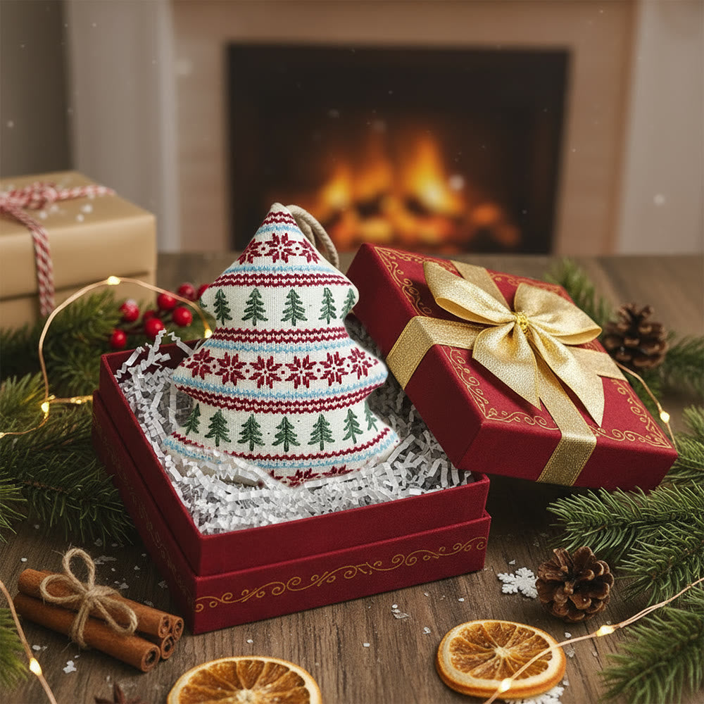 Rubbyoo Tree-shaped Embroidery Kit - Fair Isle Tree Pattern | Beginner-friendly Diy | Home Decor Hanger - image 5