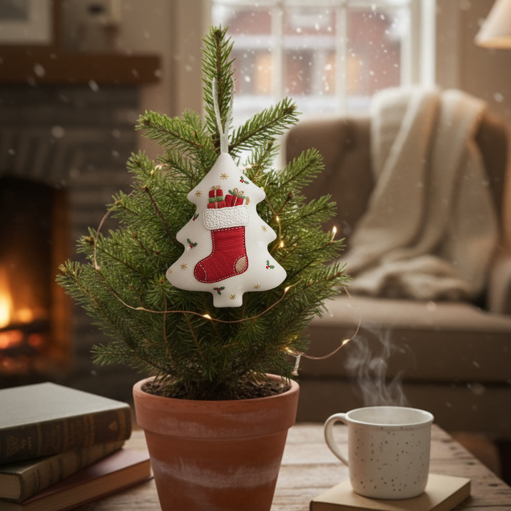 Rubbyoo Tree-shaped Embroidery Kit - Surprising Socks | Diy Hoop Art | Perfect Christmas Gift - image 7