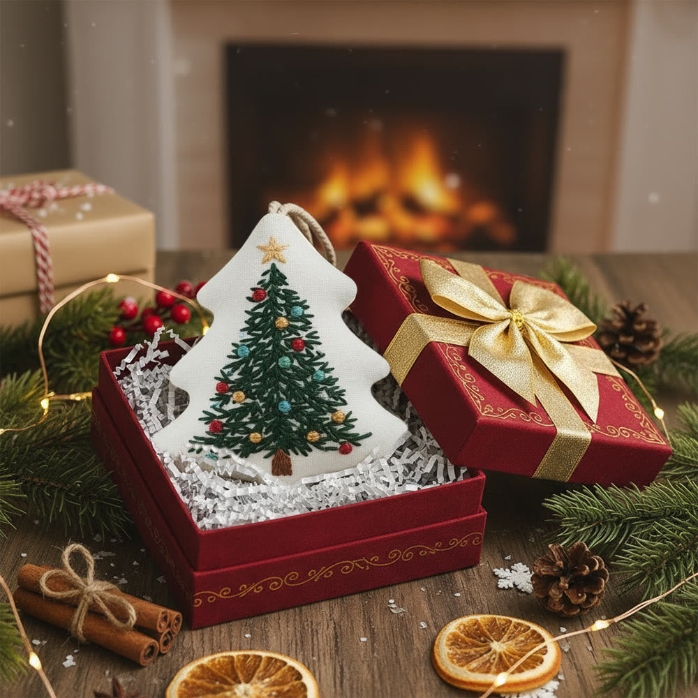 Rubbyoo Tree-shaped Embroidery Kit - Colorful Christmas Lights | Fun Crafting Experience | Brings Joy To Your Tree - image 7