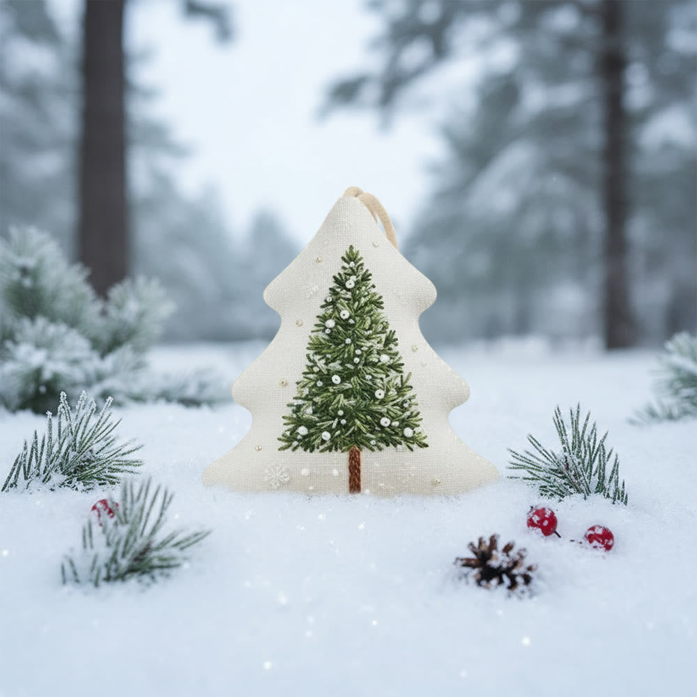 Rubbyoo Tree-shaped Embroidery Kit - Winter Tree | Christmas Handmade Art | Perfect For Stitch Beginner  - image 5